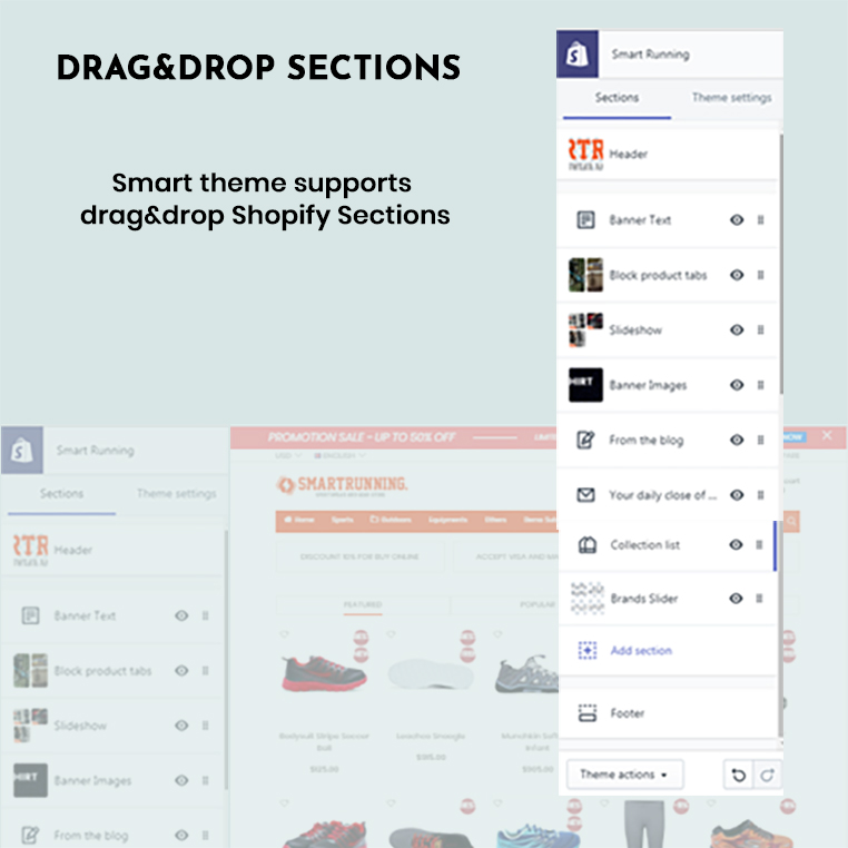 Smart- Shopify themes drag & drop sections with 7 Unique Homepages - Welcome